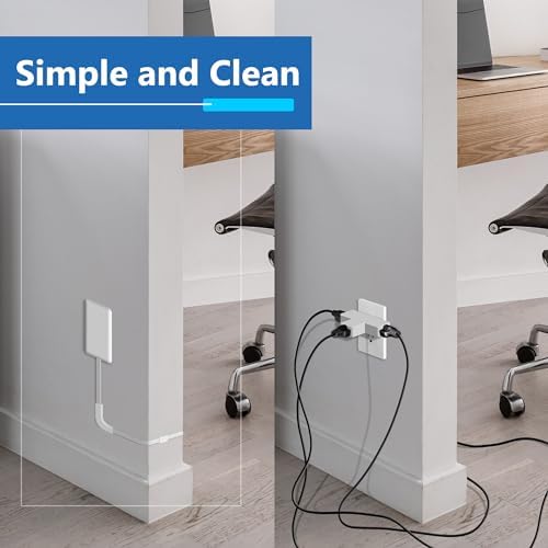 LIDER Ultra-Thin Flat-Face Outlet Extender with 3 Receptacles – Space-Saving Power Strip with 3 ft Cord, ETL-Listed for Safety, Sleek White Design for Modern Interiors – Perfect Solution for Enhanced Device Charging and Versatile Placement