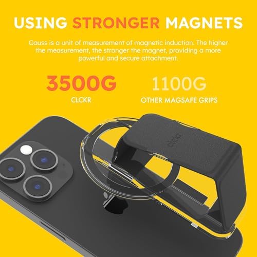 Elevate Your Mobile Experience with the CLCKR Mag Safe 3-in-1 Phone Grip – Lilac – Innovative Grip, Kickstand & Finger Loop Technology for i Phone 16/15/14/13/12, Galaxy S25/S24/S23/S22, and Pixel Devices – Stylish & Durable Accessory for Effortless Compatibility – Ultimate Convenience & Hands-Free Usability for Everyday Adventures – Enhance Your Smartphone’s Functionality Today!