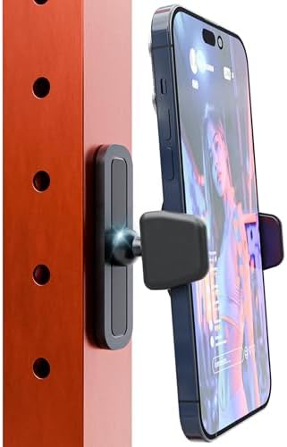 Magnetic Phone Holder for Gym – Essential Gym Rats Stuff – Magnetic Tripod for iPhone and Magnet Phone Mount- Home Workout Accessories and Gear – Enhanced Compatibility and Speed