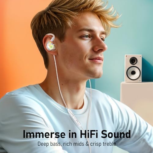 Unleash Exceptional Sound Quality with Vibes 202 MC USB-C Wired Earbuds: Premium Hi-Fi Audio, Advanced Noise Isolation, Ergonomic Comfort for i Phone 15/16 – Built-In Microphone for Effortless Communication & Durable Silver-Plated Cable – Includes Portable Case for On-the-Go Convenience