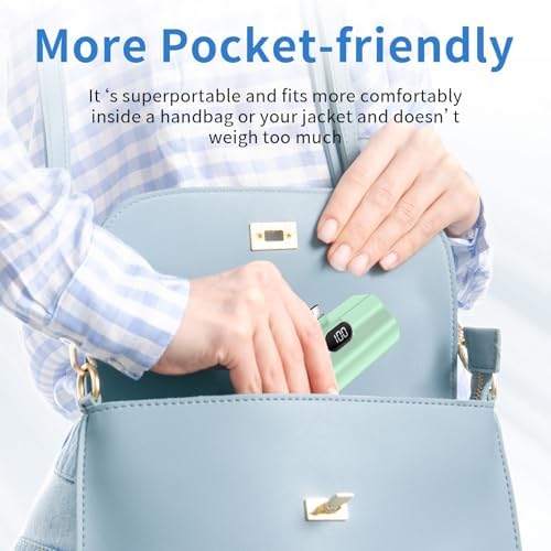 Ultra-Compact Dual USB-C Power Bank Set – 5000 m Ah Mini Charger with 22.5 W Rapid Charging for i Phone 16/15, Samsung, Google, LG, and All Android Devices – Essential On-the-Go Power Source with Superior Safety Compliance and Pocket-Friendly Design