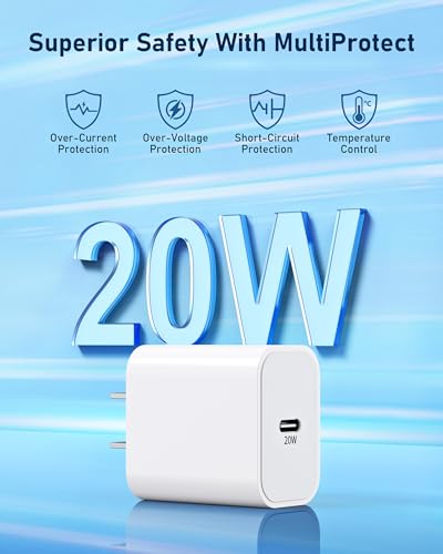 Ultimate 2-in-1 USB-C Charging Station for Apple Watch and i Phone – 6 FT Fast Charging Cable with 20 W Power Adapter – Perfectly Designed for Apple Watch Series Ultra/SE/10/9/8/7/6/5/4/3/2 and i Phone 16/15 – Enhanced Compatibility, Rapid Charge Efficiency, and Compact Design for Effortless Portability and Organization