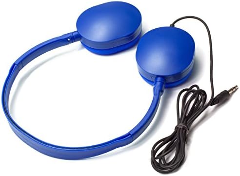Bulk Dark Blue Headphone Earbud Set (KHP0-25 DBlue) – 25 Pack for Schools, Travel, and Everyday Use – Comfortable, Durable, and Versatile Audio Solution for Students and Professionals – Enhanced Device Compatibility for Immersive Sound Experience