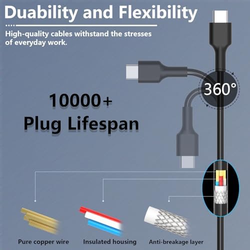 Ultra-Fast 100 W USB-C Power Adapter for Mac Book Pro, Dell, Lenovo, HP, and All USB-C Devices – Superior Charging Efficiency and Universal Compatibility for Laptops and Electronics – Safe, Reliable Power Delivery with Advanced Protection Technology – Ideal for Travel and Heavy Usage