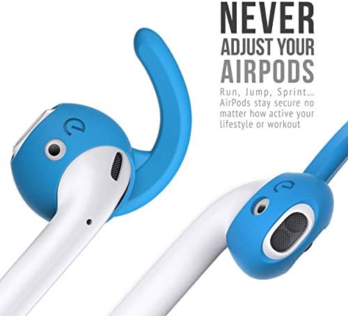 Elevate Your Audio Experience with Ear Buddyz 2.0 Sky Blue Ear Hooks & Covers for Apple Air Pods 1 & 2 – Enhanced Stability, Comfort, and Sound Isolation – 3 Pairs of Durable Silicone Accessories for Active Lifestyles