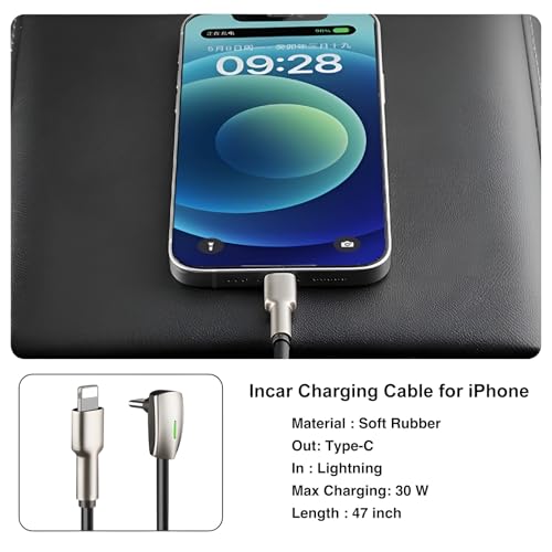 Ultimate Incar USB Charging Cable for Tesla Models – Fast Charging Solution with Enhanced i OS Compatibility, Durable Design, and Tangle-Free Convenience for Road Trips and Daily Use – Elevate Your Tesla Charging Game Now!