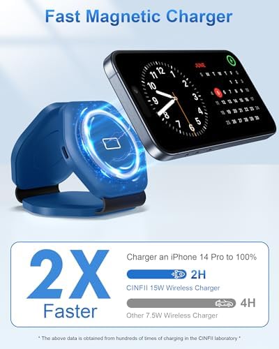 Ultimate 3-in-1 Magnetic Wireless Charging Station for Apple Devices – Foldable Travel Charger for i Phone 16/15/14/13/12 Pro Max, Apple Watch & Air Pods – Fast, Efficient, and Stylish Power Solution for On-the-Go Charging