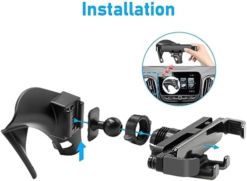 Toyota Tundra & 2 nd Gen Sequoia Magnetic Phone Holder for Air Vent (2007-2013) – Anti-Shake 360° Rotation Dashboard Stand – Premium Black Automotive Accessory for Safe Hands-Free Navigation and Streaming