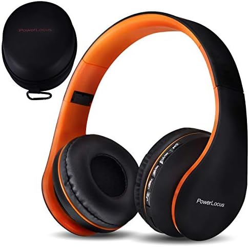 Experience the Ultimate in Comfort and Sound with Power Locus Stylish Purple & White Wireless Over-Ear Headphones – Hi-Fi Stereo Quality, Foldable Design for Travel, 12-Hour Battery Life, and Built-In Microphone for Hands-Free Calls – Perfectly Compatible with i Phone, Samsung, and LG Devices