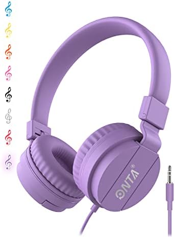 Premium ONTA Kids Headphones – Comfortable Noise-Canceling On-Ear Headset for Young Learners | Durable Wired Earphones Designed for School, Travel, and Home | Perfect Fit for i Pads, Smartphones, and Laptops | Unmatched Sound Quality for Ages 3+