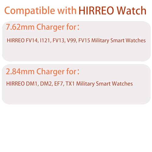 Effortless Power Management: HIRREO Military Smart Watch Rapid USB-C Magnetic Charger – High-Speed, Durable Charging Cable for Models FV14, I121, FV13, V99, FV15, DM1, DM2, EF7, TX1 – Optimal Travel Companion for Active Lifestyles