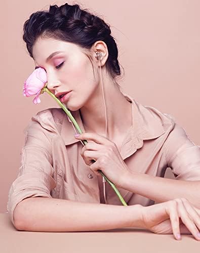 Discover the M30 Lightweight Rose Pink Wired Earbuds – Perfectly Engineered for Small Ears with Noise-Isolating Technology and Built-in Microphone for Women and Teens, Delivering All-Day Comfort and Exceptional Sound Quality Across All 3.5 mm Devices