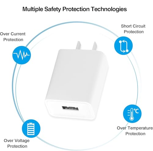 6.6 Ft High-Speed Charging Cable for Arlo Pro/Pro2, Arlo Q, Essential Spotlight XL, Wyze Cam Pan, and Oculus Go – Durable Micro USB Power Cord for Enhanced Smart Home Device Performance and Flexibility