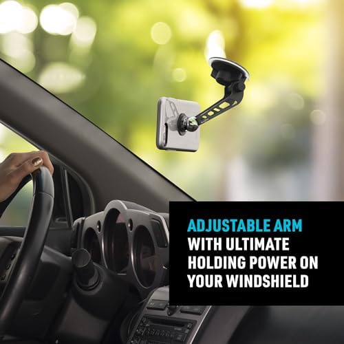 Transform Your Driving Experience with the Nite Ize Steelie Windshield Mount – Superior Magnetic Phone Holder for Effortless Access to GPS and Calls – Premium Compatibility with Mag Safe and Most Smartphones – Quick Squeeze Design for Instant Attachment – 360-Degree Rotation for Optimal Viewing – Durable and Easy to Install Car Accessory for Enhanced Safety and Convenience