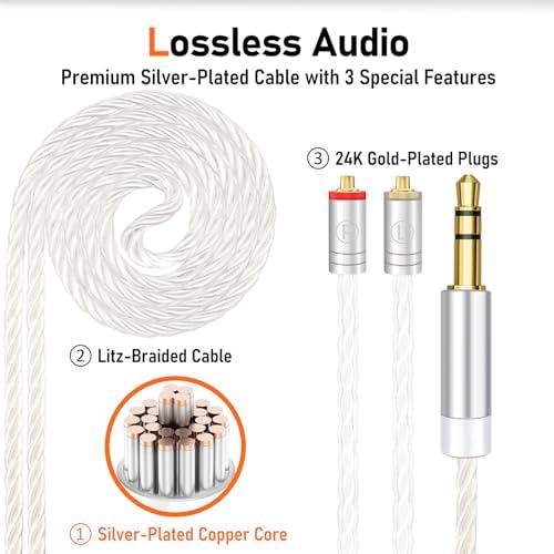 Unleash Exceptional Sound Quality with Vibes 202 MC USB-C Wired Earbuds: Premium Hi-Fi Audio, Advanced Noise Isolation, Ergonomic Comfort for i Phone 15/16 – Built-In Microphone for Effortless Communication & Durable Silver-Plated Cable – Includes Portable Case for On-the-Go Convenience