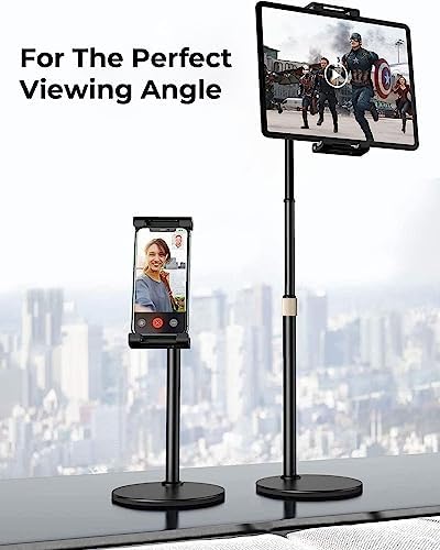 Versatile Adjustable Tablet Stand by LISEN – Ergonomic Holder for 4.7-13” Devices with Thick Cases – Hands-Free Viewing Solution for Home & Office – Lightweight, Portable Design with Durable Non-Slip Base for Enhanced Comfort & Stability