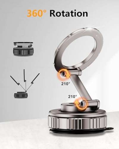 Magnetic Phone Stand, Compatible with MagSafe Phone Stand Holder for Desk, Multi-Functional Foldable, Double-Sided Magnetic Cell Phone Stand, for iPhone 16 15 14 13 12 Magsafe Case – Enhanced Compatibility and Speed