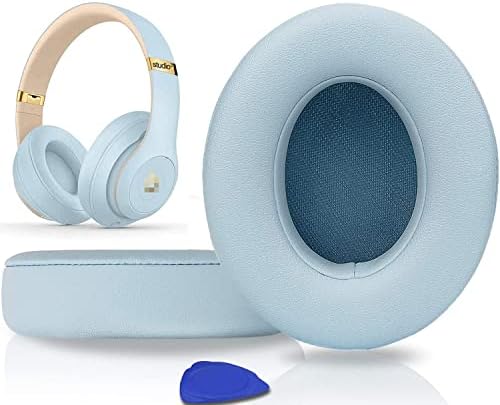 Transform Your Beats Studio Listening with Solo WIT Premium Replacement Ear Pads – Luxurious Soft Protein Leather Cushions Featuring Noise Isolation Memory Foam for Ultimate Comfort and Superior Sound Quality, Vibrant Orange Design for Enhanced Style with Studio 2 & 3 Headphones
