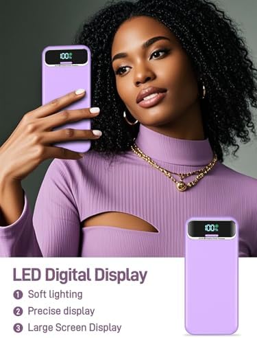 Ultimate 20,000 m Ah Portable Charger with Built-in Cables & AC Plug – Super Fast PD20 W & SCP22.5 W USB-C Power Bank for Quick Device Charging – LED Display & Universal Compatibility for i Phone, Samsung & More – Essential Travel Accessory for On-the-Go Power Solutions