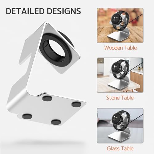Upgrade Your Google Pixel Watch Charging with the Ninki Aluminum Dock – Rapid, Stylish, and Secure Nightstand Organizer for Series 2 & 3 Smartwatches, Perfect for Effortless Maintenance and Elegant Décor