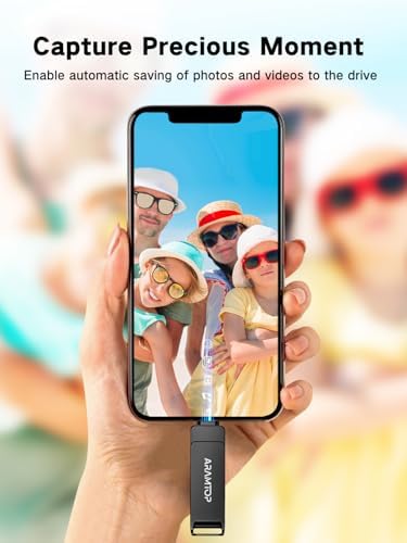 64 GB Multi-Port Photo Stick – USB C & USB A Flash Drive for i Phone, i Pad & Android – Effortless Data Transfer & Instant Storage Expansion – High-Speed Memory Storage Solution for Travelers & Content Creators – No Apps Needed, Plug & Play Convenience