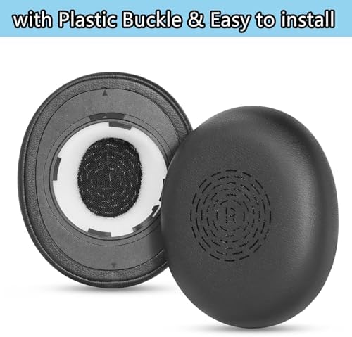 Upgrade Your Jabra Evolve2 65 Wireless Headphones with Premium Protein Leather Earpads – Ultimate Comfort, Superior Noise Isolation, and Effortless Installation for Audio Enthusiasts and Professionals
