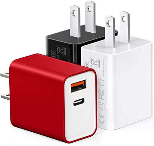 30 W Dual Port USB C Fast Charger Pack – Rapid Charging Adapter for i Phone 16/15/14/13/Pro/Pro Max & i Pad, Enhanced Compatibility with Samsung S21/S22 & Google Pixel – Compact Power Solution for Home, Office & Travel