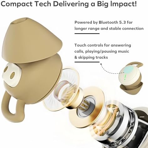 Coby Sleep Earbuds: Premium Noise-Canceling Bluetooth Ear Plugs for Enhanced Sleep, Work Focus, and Music Bliss | Ergonomically Designed for All-Night Comfort | Compact & Travel-Ready Wireless Earbuds with Universal Device Compatibility