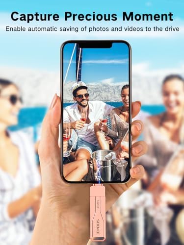 Unleash Your Digital Freedom with the SCICNCE 512 GB Flash Drive: Effortless Plug and Play Memory Stick for i Phone, i Pad, Android, and PC – Ultimate Storage Solution for Photos, Videos, and Documents in Sleek Metal Silver Design – Fast Transfers, No App Required, Perfect for On-the-Go Backup