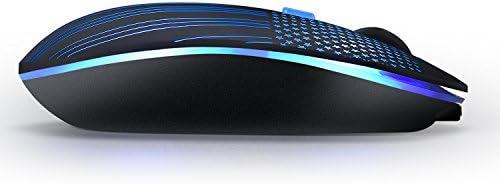 Illuminated Rechargeable Wireless Mouse with Advanced Optical Tracking – Stylish Backlit Design, Adjustable DPI, and Nano USB Receiver for Seamless PC and Mac Compatibility – Elevate Your Productivity in Low-Light Environments