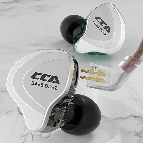Elevate Your Sound Experience with CCA C10 In-Ear Monitor Headphones – 4 BA + 1 DD Hi-Fi Wired Earbuds for Musicians, Deep Bass & Crystal Clear Vocals, Ergonomic Design, Superior Noise Cancelling with Built-in Microphone, Stylish Purple Finish Ideal for ACG & More