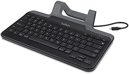 Boost Your Productivity with the Belkin Wired Keyboard for Apple i Pad – Lightning Cable Connection for i Pad, i Pad Pro, i Pad Mini, and i Pad Air Models – Full-Size Keycaps for Enhanced Typing Comfort – Ideal School Supplies Essential for Students and Professionals – Plug-and-Play Convenience for Seamless Workflow – Durable and Lightweight Design for On-the-Go Efficiency