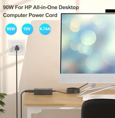 DONGNI 90 W High-Efficiency Desktop Charger for HP All-in-One Systems – Rapid Power Adapter Compatible with Pavilion DV, Pro Desk, and Elite Desk Series – Enhance Productivity with Reliable Performance and Versatile Compatibility
