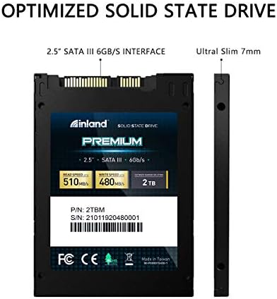 Transform Your Tech with INLAND Platinum 1 TB SATA III SSD – Ultra-Fast 2.5″ Solid State Drive Featuring Advanced TLC 3 D NAND for Superior Performance and Reliability, Ideal for Gamers and Creatives