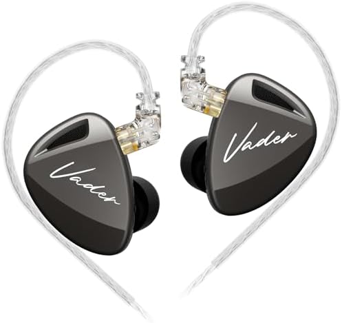 KZ Vader Triple Driver In-Ear Monitors: Ultimate Hi-Fi Wired Earbuds with Customizable Tuning for Tailored Sound Profiles, Lightweight Sports Headphones for Effortless Comfort and Superior Audio Fidelity