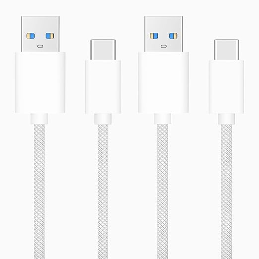 Compact 6-Inch USB A to USB C 3.1 Cable – 2-Pack for High-Speed 10 Gbps Data Transfer & Fast Charging | Perfectly Compatible with i Phone 15, Mac Book Pro, i Pad Pro, Samsung Galaxy S24, and Google Pixel | Ideal for Travel & Clutter-Free Connectivity | Durable Design for Everyday Use