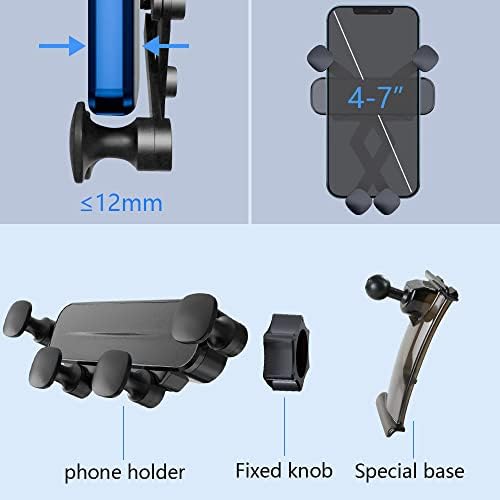 Ford Explorer Car Phone Holder Mount (2020-2024) – Premium Gravity Smartphone Bracket with 360-Degree Rotation for Ultimate Accessibility and Style – Tool-Free Installation for All Smartphone Sizes – Enhance Your Driving Experience with Sleek Interior Décor