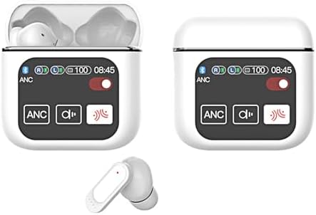 Revolutionize Your Sound Journey with Bluetooth 5.4 Wireless Earbuds – Touch Control, IPX5 Waterproof, and 50-Hour Battery Life – Immerse in Deep Bass Stereo Audio with Built-in Mic for Crystal Clear Calls – Ideal for Active Lifestyles and Music Aficionados – Sleek White Design Compatible with i OS, Android, Tablets, and Laptops