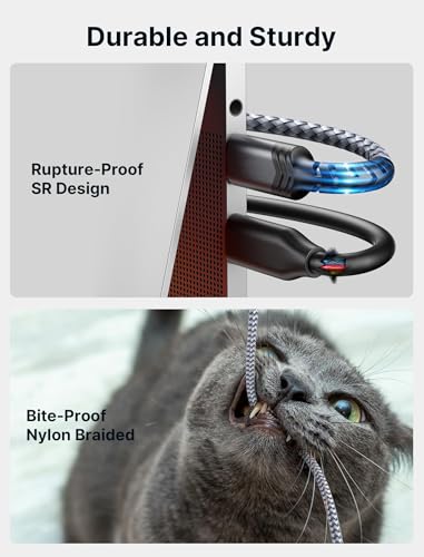 JSAUX Hard Drive Cable 3.3FT, 20Gbps Micro B to USB C/A Cord External Hard Drive Cable Nylon Braided Compatible with Seagate WD Toshiba Westgate, MacBook Air M2 Pro, Camera, iPhone 15 Pro Max – Enhanced Compatibility and Speed