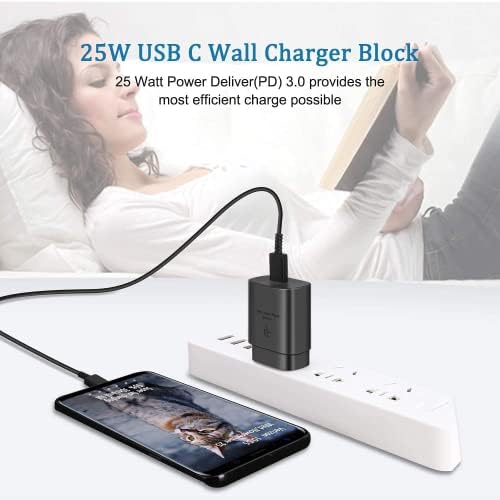 Rapid Charge 25 W Adaptive Wall Adapter with 4 FT Urban X USB-C PD Cable – Unmatched Speed and Versatility for Smartphones & Tablets – US Version with Warranty – Compact Design for Effortless Portability and Enhanced Compatibility