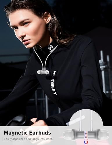 i Mangoo Magnetic Hi Fi Stereo Bass Wired Earbuds with MFi Certification – Premium Lightning Earphones for i Phone 14, 13 Pro Max, 12 Mini & More – Enhanced Audio Experience with Built-in Microphone & Volume Control – Stylish Purple Design for Everyday Comfort and Portability