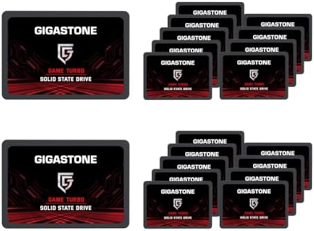 Upgrade Your Laptop or PS4 with Gigastone SATA SSD 128 GB 2-Pack – Lightning-Fast 510 MB/s 2.5″ Internal Solid State Drives for Unmatched Performance and Reliability, Perfect for Gaming and Everyday Tasks