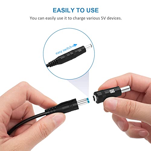 Versatile 5 V USB to DC Power Cable with 13 Adaptable Connectors – Ultimate Rapid Charging Solution for Webcams, Routers, and Power Banks – Streamline Your Device Compatibility Today