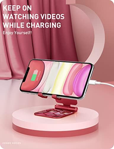 i-Blason Cell Phone Stand for Desk, Cell Phone Holder, Fits All Smart Phones, iPhone 16 15 14 13 Pro Max, Foldable Phone Stand Holder, Marble – Enhanced Compatibility and Speed