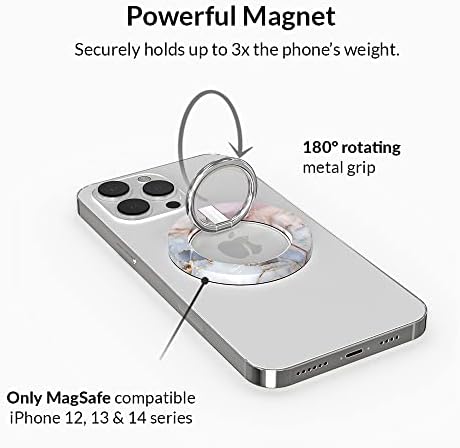 Transform Your i Phone 16, 15, 14, 13, 12 with VELVET CAVIAR’s Amethyst Purple Leopard Mag Safe-Compatible Grip – Stylish Magnetic Ring Holder & Adjustable Stand for Effortless Hands-Free Viewing, Secure Texting, and Enhanced Usability – Elevate Your Mobile Experience with Durable, Lightweight, and Customizable Accessory