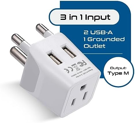 Compact Dual USB Travel Adapter for Effortless Charging in Australia, New Zealand, and China – Essential Type I Plug for Phones, Tablets, and Cameras – Quick Charge Capability with Universal Compatibility for Hassle-Free Global Adventures