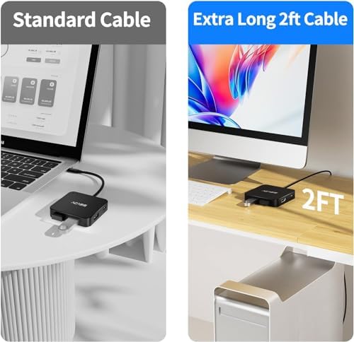 Elevate Your Work Efficiency with the ACASIS Dual HDMI Docking Station – Power Up with 100 W PD Charging, Experience Stunning 4 K Display, and Enjoy Lightning-Fast 5 Gbps USB-C & USB-A Connectivity for Dell, HP, Lenovo, Surface, and Yoga Laptops – The Ultimate All-in-One Hub for Professionals and Tech Lovers