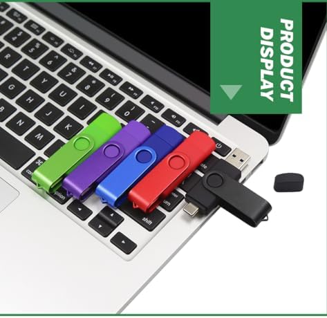 32 GB Dual USB Flash Drive 2.0 – Versatile 2-in-1 USB C & USB A Thumb Drive for Effortless Data Transfer on PCs and Type C Phones – Reliable External Memory Stick for Photos, Videos, and Documents – Portable Plug-and-Play Storage Solution