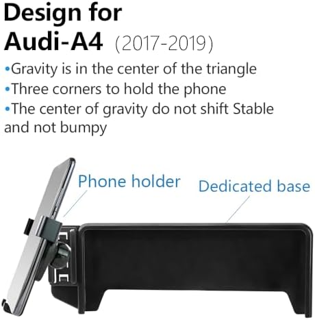 Premium Car Phone Holder for Audi A4 (2017-2019), A5 (2018-2019), Q5 (2018-2020) – 8.3-Inch Screen Mobile Mount for Seamless Navigation and Secure Device Storage – Stylish Interior Accessory for Enhanced Driving Experience and Compatibility with All Smartphones