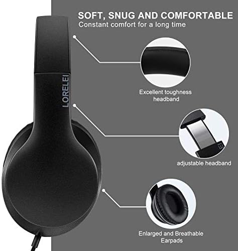 Discover the LORELEI X6 Over-Ear Headphones – Your Ultimate Companion for Unmatched Audio Bliss and Comfort in Sleek Space Black. Experience immersive sound with deep stereo bass that elevates your favorite music, podcasts, and gaming to new heights. Designed for both portability and style, these foldable headphones are lightweight and perfect for on-the-go lifestyles, featuring a tangle-free 1.45 m wired cable that ensures hassle-free listening. Enjoy the built-in microphone for seamless hands-free calls, making them ideal for multitasking. The cushioned ear pads provide all-day comfort, allowing you to lose yourself in your audio world without distraction. Compatible with smartphones, tablets, and MP3 players, the LORELEI X6 is crafted for durability and performance. Transform every moment into a rich sound experience with premium quality sound that’s built to last. Upgrade your audio journey today with the LORELEI X6 Over-Ear Headphones!